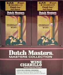 Dutch Master Wine Cigarillos - 20 Foil Pouches 2 Cigarillos Per Pouch