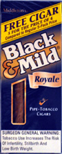BLACK & MILD "ROYALE " CIGARS 10/5PKS