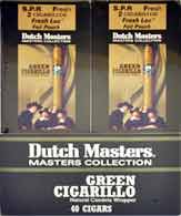 Dutch Master Green Cigarillos - 20 Foil Pouches 2 Cigarillos Per Pouch