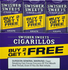 SWISHER SWEETS CIGARILLOS FOIL GRAPE 30/3PKS