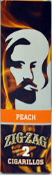 ZIG ZAG CIGARILLO WRAP PEACH  15-2PKS