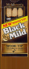 BLACK & MILD WOOD TIP CIGARS 10/5PKS