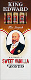 KING EDWARD SWEET VANILLA - WOOD TIPPED 10/5PKS