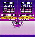 SWISHER SWEETS CIGARILLOS GRAPE 20/5PKS