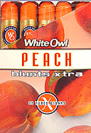 WHITE OWL BLUNTS XTRA - PEACH  - 30 TUBED CIGARS