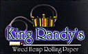 KING RANDY'S WIRED HEMP ROLLING PAPERS 20/24CT BOOKLETS