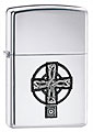 ZIPPO CELTIC CROSS - HIGH POLISH CHROME