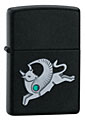 ZIPPO WINGED TAURUS EMBLEM - BLACK MATTE