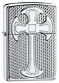 ZIPPO MESH CROSS - ARMOR - HIGH POLISH CHROME