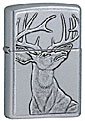 ZIPPO DEER EMBLEM - STREET CHROME