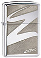 ZIPPO HT WINDSWEPT Z - HIGH POLISH CHROME