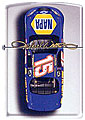 ZIPPO MICHEAL WALTRIP "#15 CAR TOP VIEW" - HIGH POLISH CHROME