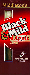 BLACK & MILD "APPLE" CIGARS 10/5PKS