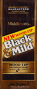 BLACK & MILD WOOD TIP CIGARS 25CT BOX