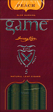 GARCIA Y VEGA GAME CIGARILLOS PEACH- 50CT 5/10pks