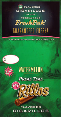 Prime Time Rillos Watermelon Cigarillos 10/2pk
