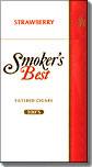 Smokers Best Strawberry 100's Filtered Cigars Box
