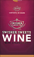 SWISHER SWEETS MINI CIGARILLOS - WINE 30CT BOX
