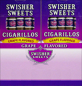 SWISHER SWEETS CIGARILLOS GRAPE 20/5PKS