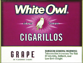 WHITE OWL CIGARILLOS - GRAPE 50CT BOX