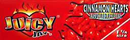 JUICY JAY'S 1 1/4 CINNAMON HEARTS HERBAL PAPERS 24CT BOX