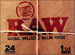 RAW 1 1/4 CIGARETTE PAPER 24CT BOX