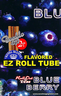ROYAL BLUNTS EZ ROLL TUBE BLUEBERRY - 25 2/PKS