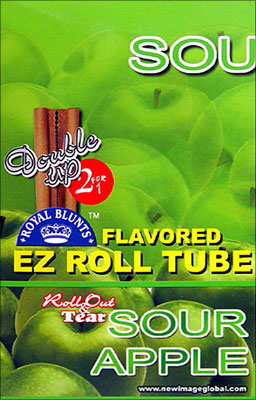 ROYAL BLUNTS EZ ROLL TUBE SOUR APPLE - 25 2/PKS