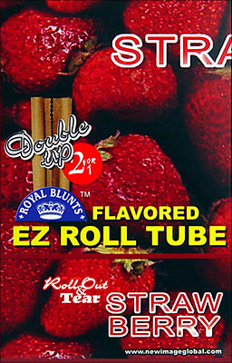 ROYAL BLUNTS EZ ROLL TUBE STRAWBERRY - 25 2/PKS