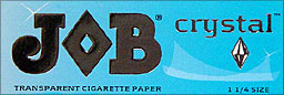 JOB CRYSTAL 1 1/4 TRANSPARENT CIGARETTE PAPER 24CT BOX