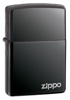 ZIPPO BLACK ICE W/ZIPPO LOGO
