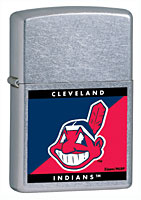 ZIPPO MLB INDIANS - STREET CHROME