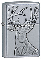 ZIPPO DEER EMBLEM - STREET CHROME