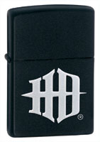 ZIPPO H-D LETTERS - BLACK MATTE