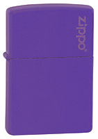 ZIPPO ROYAL BLUE MATTE w/ ZIPPO LOGO