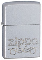 ZIPPO SCROLL - SATIN CHROME