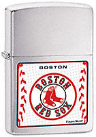 ZIPPO MLB BOSTON RED SOX - BRUSHED CHROME