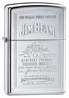 ZIPPO JIM BEAM SILHOUETTE - HIGH POLISH CHROME
