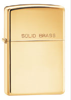ZIPPO SOLID BRASS - HIGH POLISH BRASS