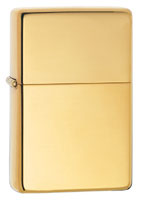 ZIPPO VINTAGE W/O SLASHES HIGH POLISH BRASS