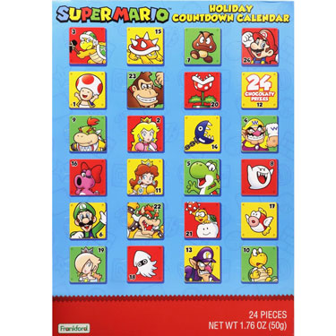 Christmas Super Mario Countdown Calendar 1.76oz