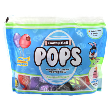 Tootsie Easter Egg Pops 9oz Bag