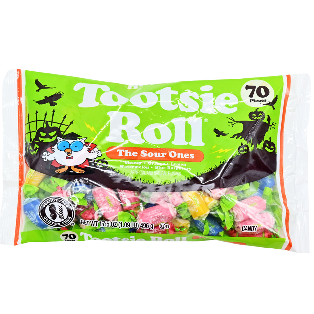 Tootsie Roll Halloween Fruit Chews Scary Sour 17.5oz Bag