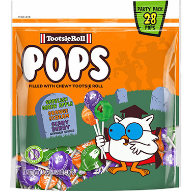 Tootsie Roll Halloween Pops 28ct 18oz Bag