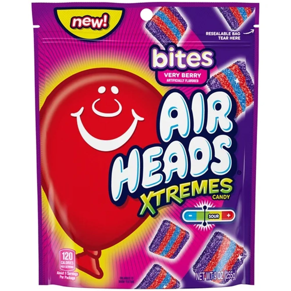 Airheads Xtremes Bites Very Berry 9oz Bag