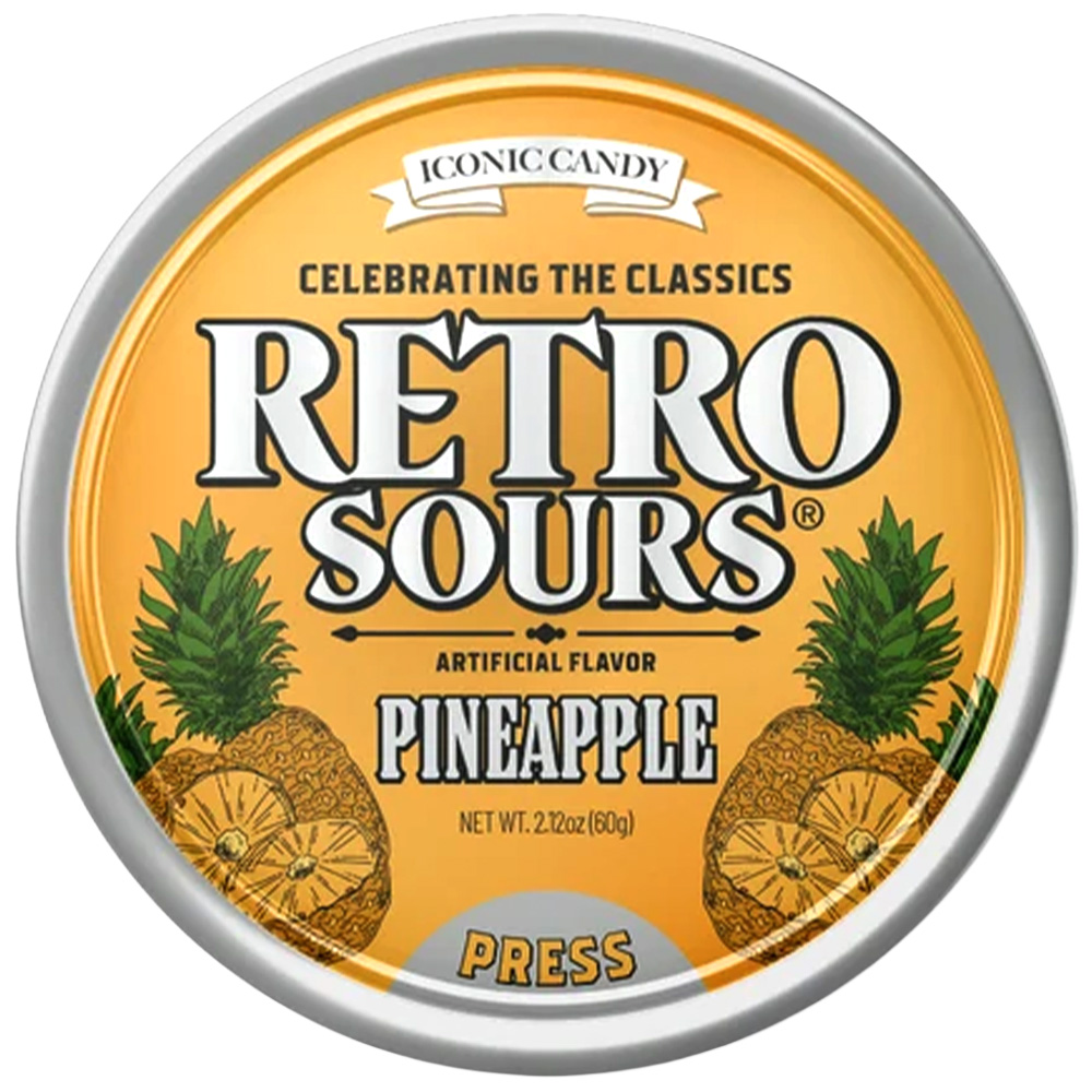 Retro Sours Pineapple 2.12oz Tin
