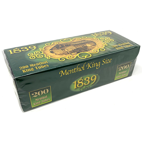 1839 Menthol King Size Cigarette Tubes 200ct