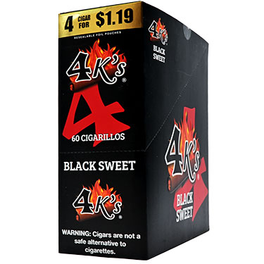 4 Kings Cigarillos Black Sweet 15ct