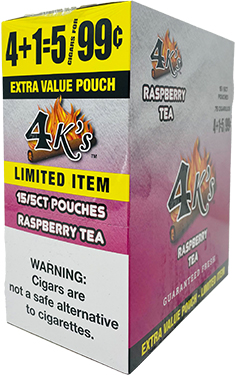 4 Kings Cigarillos Raspberry Tea 15ct
