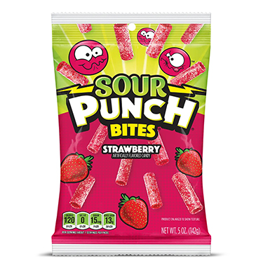 Sour Punch Strawberry Bites 5oz Bag